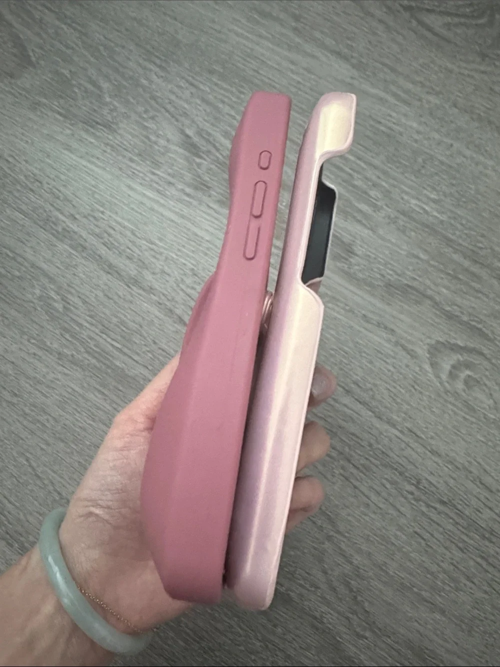 FOR 2 iPhone 15 pro max cases!! RHODE salty tan & Pale Pink Dual Phone Case Set